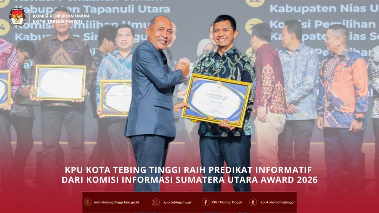 AWARD KETERBUKAAN INFORMASI PUBLIK KOMISI INFORMASI PROVINSI SUMATERA UTARA TAHUN 2026